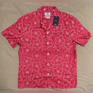 Levi’s Sunset Camp Shirt - Men's Medium Relaxed Fit Button-Up (22.75 PtP) NWT